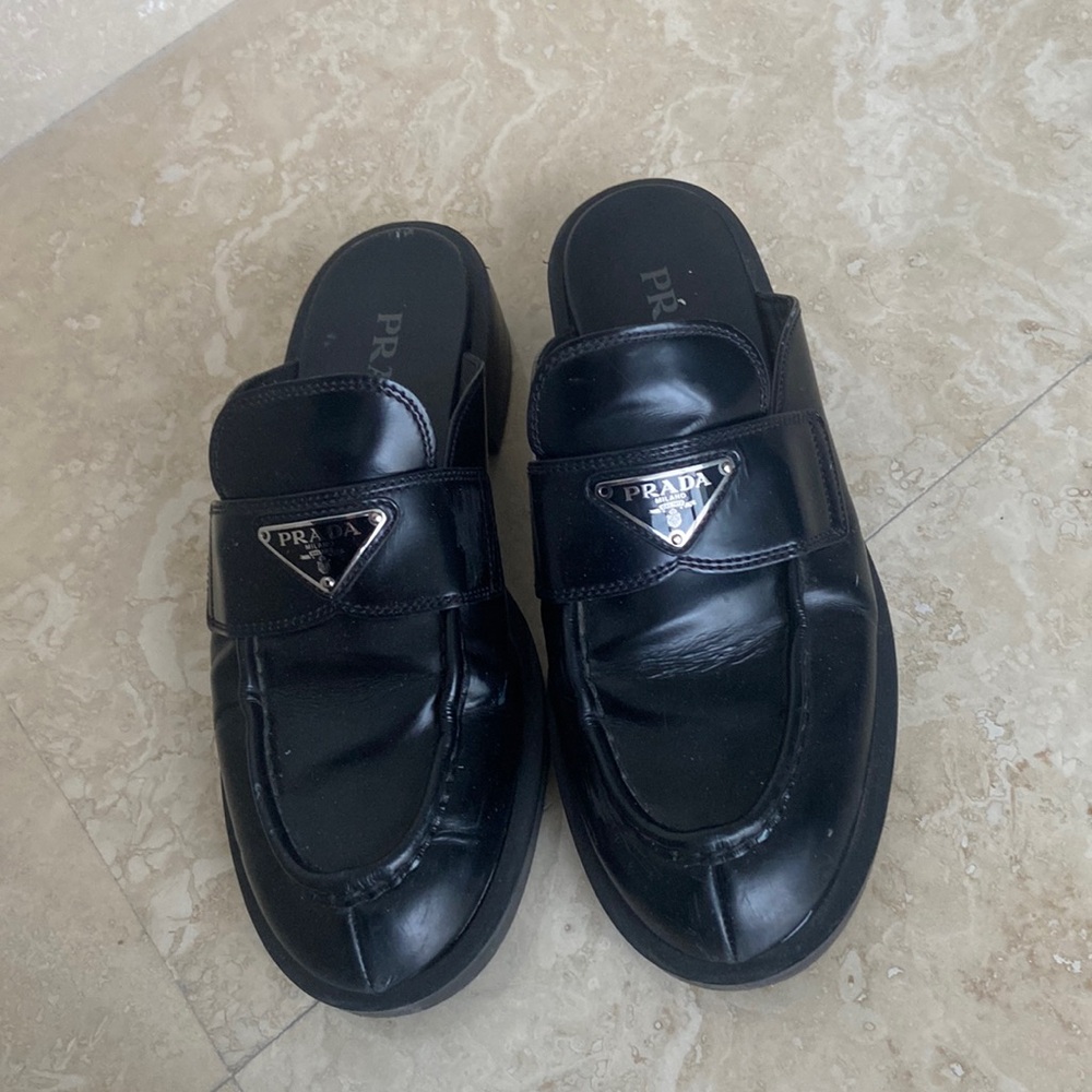 Original PRADA slip-on black loafers